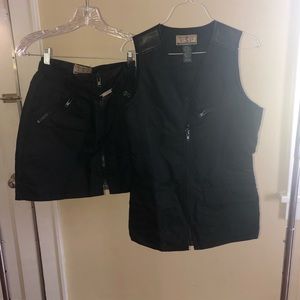 Black vintage zipper outfit